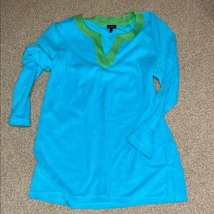 Talbots XL women’s terry swim coverup tunic